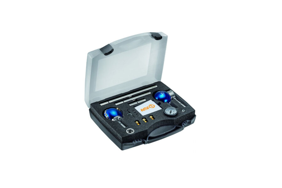 Toolbox full of tools and accessories for CNC machining